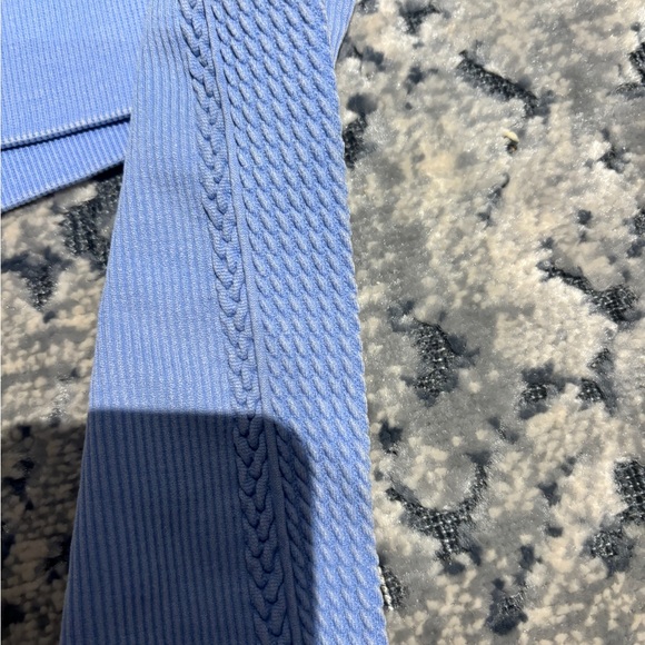 Aerie cropped blue long sleeve size small - Picture 2 of 5